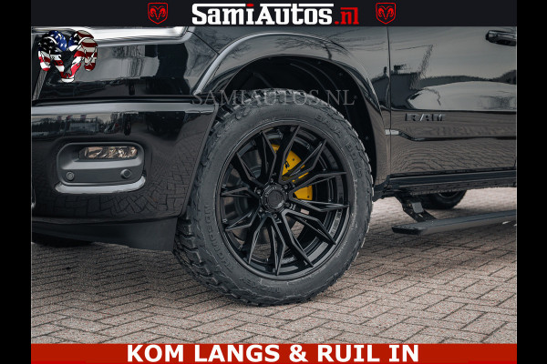 Dodge Ram LIMITED NIGHT H.O 540HP 706Nm | Massage + Full Option | De Meest Luxe en Volle Pick-Up in zijn Klasse | Comfortabele Dubbele Cabine met Royale 5 Zitplaatsen | BPM vrij | Nu Leverbaar uit Voorraad | Voorraad Nr 2370 - 5411 | De specialist in Amerikaanse pick‑ups in Nederland en Europa.
