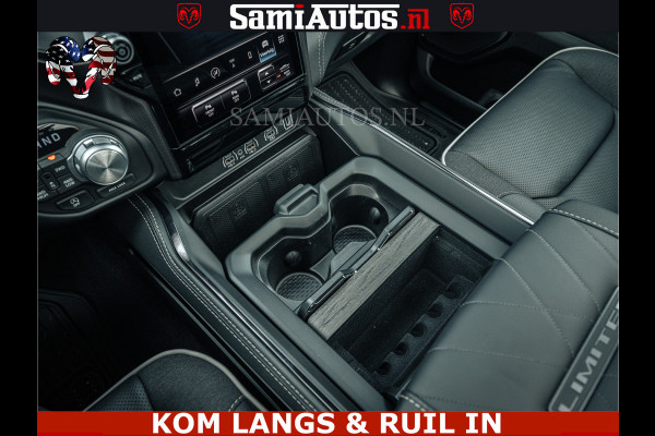 Dodge Ram LIMITED NIGHT H.O 540HP 706Nm | Massage + Full Option | De Meest Luxe en Volle Pick-Up in zijn Klasse | Comfortabele Dubbele Cabine met Royale 5 Zitplaatsen | BPM vrij | Nu Leverbaar uit Voorraad | Voorraad Nr 2370 - 5411 | De specialist in Amerikaanse pick‑ups in Nederland en Europa.