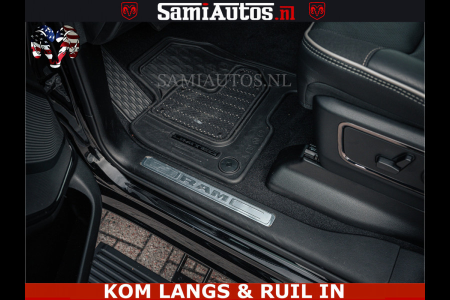 Dodge Ram LIMITED NIGHT H.O 540HP 706Nm | Massage + Full Option | De Meest Luxe en Volle Pick-Up in zijn Klasse | Comfortabele Dubbele Cabine met Royale 5 Zitplaatsen | BPM vrij | Nu Leverbaar uit Voorraad | Voorraad Nr 2370 - 5411 | De specialist in Amerikaanse pick‑ups in Nederland en Europa.