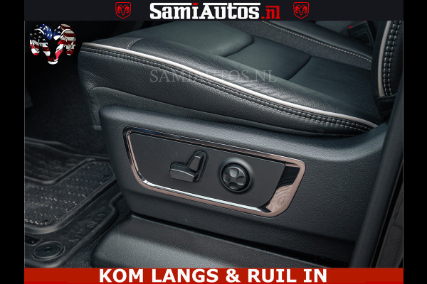 Dodge Ram LIMITED NIGHT H.O 540HP 706Nm | Massage + Full Option | De Meest Luxe en Volle Pick-Up in zijn Klasse | Comfortabele Dubbele Cabine met Royale 5 Zitplaatsen | BPM vrij | Nu Leverbaar uit Voorraad | Voorraad Nr 2370 - 5411 | De specialist in Amerikaanse pick‑ups in Nederland en Europa.