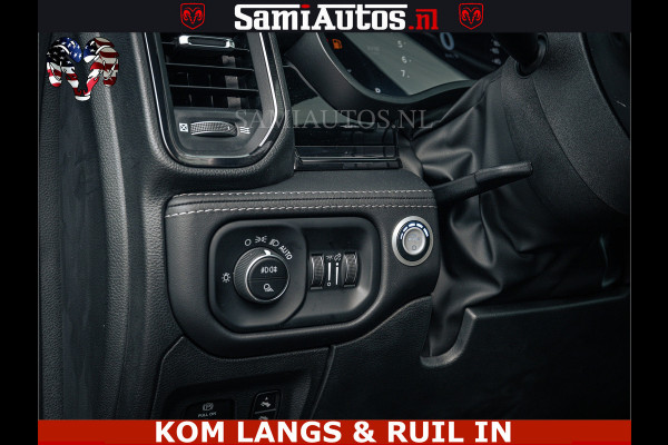 Dodge Ram LIMITED NIGHT H.O 540HP 706Nm | Massage + Full Option | De Meest Luxe en Volle Pick-Up in zijn Klasse | Comfortabele Dubbele Cabine met Royale 5 Zitplaatsen | BPM vrij | Nu Leverbaar uit Voorraad | Voorraad Nr 2370 - 5411 | De specialist in Amerikaanse pick‑ups in Nederland en Europa.