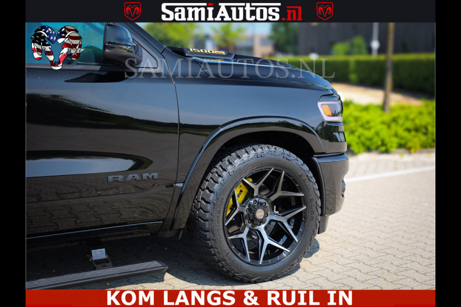 Dodge Ram Limited Night Sport High Output 540HP 706Nm | Massage + Full Option | De Meest Luxe en Volle Pick-Up in zijn Klasse | Comfortabele Dubbele Cabine met Royale 5 Zitplaatsen | BPM vrij | Nu Leverbaar uit Voorraad | Voorraad Nr 2356 - 0990 | De specialist in Amerikaanse pick‑ups in Nederland en Europa.