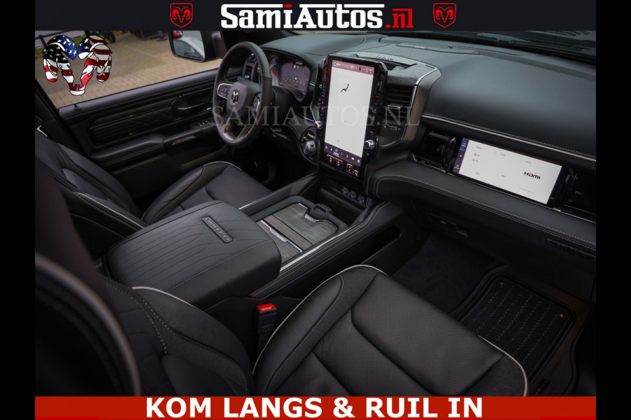 Dodge Ram Limited Night Sport High Output 540HP 706Nm | Massage + Full Option | De Meest Luxe en Volle Pick-Up in zijn Klasse | Comfortabele Dubbele Cabine met Royale 5 Zitplaatsen | BPM vrij | Nu Leverbaar uit Voorraad | Voorraad Nr 2356 - 0990 | De specialist in Amerikaanse pick‑ups in Nederland en Europa.