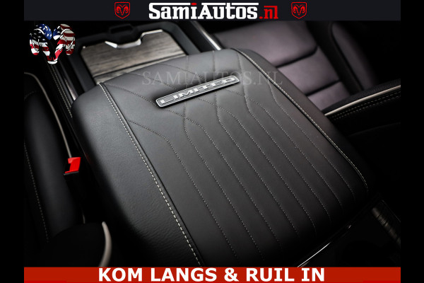 Dodge Ram Limited Night Sport High Output 540HP 706Nm | Massage + Full Option | De Meest Luxe en Volle Pick-Up in zijn Klasse | Comfortabele Dubbele Cabine met Royale 5 Zitplaatsen | BPM vrij | Nu Leverbaar uit Voorraad | Voorraad Nr 2356 - 0990 | De specialist in Amerikaanse pick‑ups in Nederland en Europa.