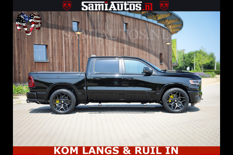 Dodge Ram Limited Night Sport High Output 540HP 706Nm | Massage + Full Option | De Meest Luxe en Volle Pick-Up in zijn Klasse | Comfortabele Dubbele Cabine met Royale 5 Zitplaatsen | BPM vrij | Nu Leverbaar uit Voorraad | Voorraad Nr 2356 - 0990 | De specialist in Amerikaanse pick‑ups in Nederland en Europa.