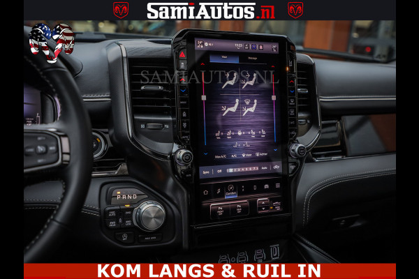 Dodge Ram Limited Night Sport High Output 540HP 706Nm | Massage + Full Option | De Meest Luxe en Volle Pick-Up in zijn Klasse | Comfortabele Dubbele Cabine met Royale 5 Zitplaatsen | BPM vrij | Nu Leverbaar uit Voorraad | Voorraad Nr 2356 - 0990 | De specialist in Amerikaanse pick‑ups in Nederland en Europa.