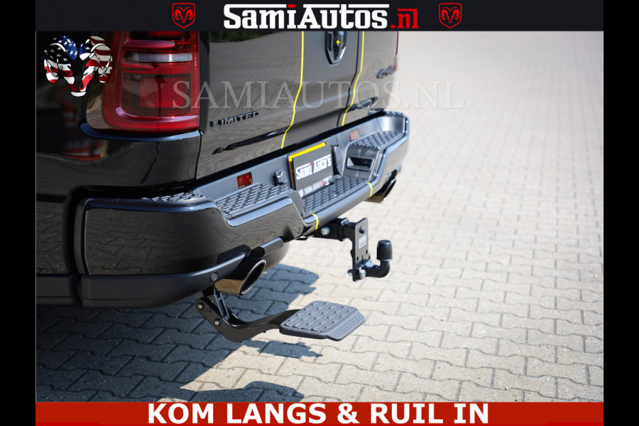 Dodge Ram Limited Night Sport High Output 540HP 706Nm | Massage + Full Option | De Meest Luxe en Volle Pick-Up in zijn Klasse | Comfortabele Dubbele Cabine met Royale 5 Zitplaatsen | BPM vrij | Nu Leverbaar uit Voorraad | Voorraad Nr 2356 - 0990 | De specialist in Amerikaanse pick‑ups in Nederland en Europa.