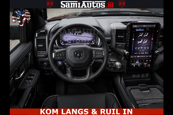 Dodge Ram Limited Night Sport High Output 540HP 706Nm | Massage + Full Option | De Meest Luxe en Volle Pick-Up in zijn Klasse | Comfortabele Dubbele Cabine met Royale 5 Zitplaatsen | BPM vrij | Nu Leverbaar uit Voorraad | Voorraad Nr 2356 - 0990 | De specialist in Amerikaanse pick‑ups in Nederland en Europa.
