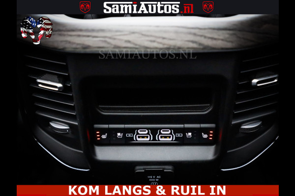 Dodge Ram Limited Night Sport High Output 540HP 706Nm | Massage + Full Option | De Meest Luxe en Volle Pick-Up in zijn Klasse | Comfortabele Dubbele Cabine met Royale 5 Zitplaatsen | BPM vrij | Nu Leverbaar uit Voorraad | Voorraad Nr 2356 - 0990 | De specialist in Amerikaanse pick‑ups in Nederland en Europa.