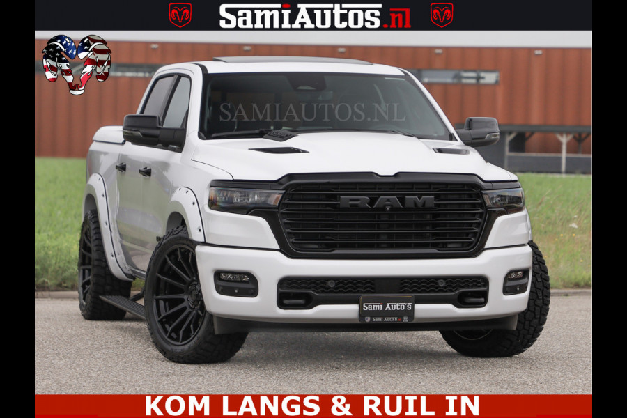 Dodge Ram HUD | 420PK | LUCHTVERING | PANO | PASSAGIERSSCHERM | BOM EN BOM VOL | Comfortabele Dubbele Cabine met Royale 5 Zitplaatsen | DODGE RAM PREMIUM LARAMIE EDITION | Voorraad Nr 2230 - 8765 | De specialist in Amerikaanse pick‑ups in Nederland en Europa.