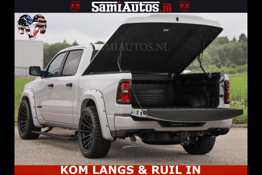 Dodge Ram HUD | 420PK | LUCHTVERING | PANO | PASSAGIERSSCHERM | BOM EN BOM VOL | Comfortabele Dubbele Cabine met Royale 5 Zitplaatsen | DODGE RAM PREMIUM LARAMIE EDITION | Voorraad Nr 2230 - 8765 | De specialist in Amerikaanse pick‑ups in Nederland en Europa.