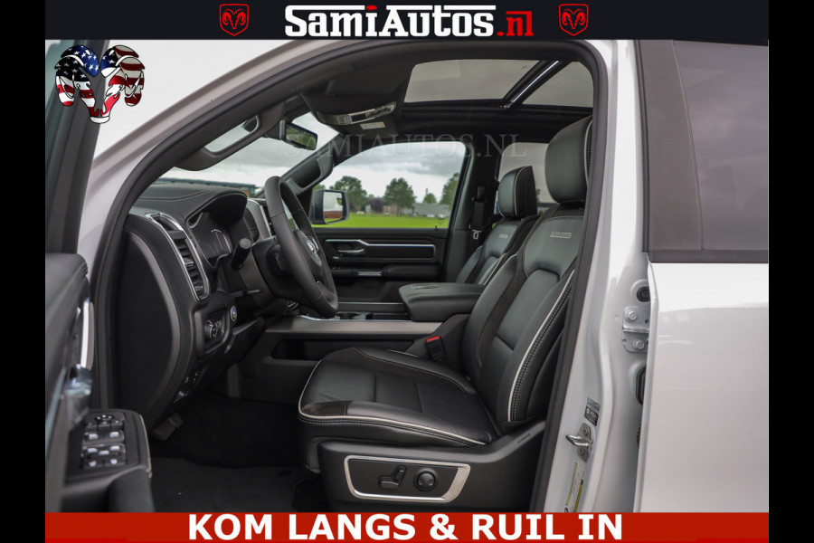 Dodge Ram HUD | 420PK | LUCHTVERING | PANO | PASSAGIERSSCHERM | BOM EN BOM VOL | Comfortabele Dubbele Cabine met Royale 5 Zitplaatsen | DODGE RAM PREMIUM LARAMIE EDITION | Voorraad Nr 2230 - 8765 | De specialist in Amerikaanse pick‑ups in Nederland en Europa.