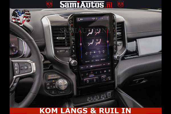 Dodge Ram HUD | 420PK | LUCHTVERING | PANO | PASSAGIERSSCHERM | BOM EN BOM VOL | Comfortabele Dubbele Cabine met Royale 5 Zitplaatsen | DODGE RAM PREMIUM LARAMIE EDITION | Voorraad Nr 2230 - 8765 | De specialist in Amerikaanse pick‑ups in Nederland en Europa.