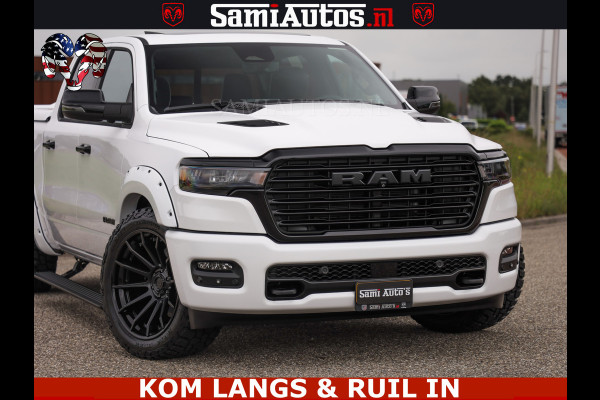 Dodge Ram HUD | 420PK | LUCHTVERING | PANO | PASSAGIERSSCHERM | BOM EN BOM VOL | Comfortabele Dubbele Cabine met Royale 5 Zitplaatsen | DODGE RAM PREMIUM LARAMIE EDITION | Voorraad Nr 2230 - 8765 | De specialist in Amerikaanse pick‑ups in Nederland en Europa.