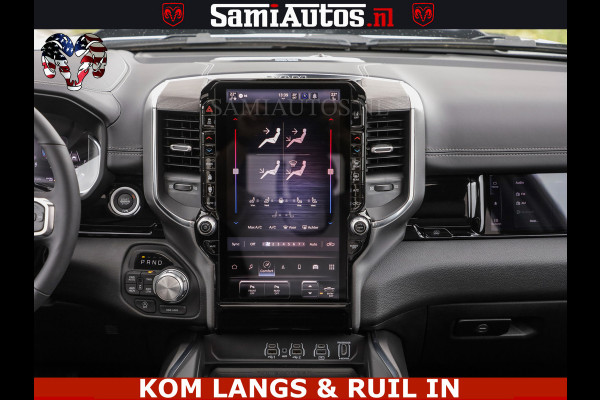 Dodge Ram HUD | 420PK | LUCHTVERING | PANO | PASSAGIERSSCHERM | BOM EN BOM VOL | Comfortabele Dubbele Cabine met Royale 5 Zitplaatsen | DODGE RAM PREMIUM LARAMIE EDITION | Voorraad Nr 2230 - 8765 | De specialist in Amerikaanse pick‑ups in Nederland en Europa.