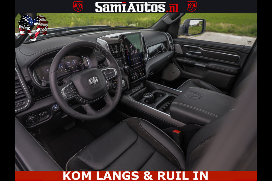 Dodge Ram HUD | 420PK | LUCHTVERING | PANO | PASSAGIERSSCHERM | BOM EN BOM VOL | Comfortabele Dubbele Cabine met Royale 5 Zitplaatsen | DODGE RAM PREMIUM LARAMIE EDITION | Voorraad Nr 2230 - 8765 | De specialist in Amerikaanse pick‑ups in Nederland en Europa.