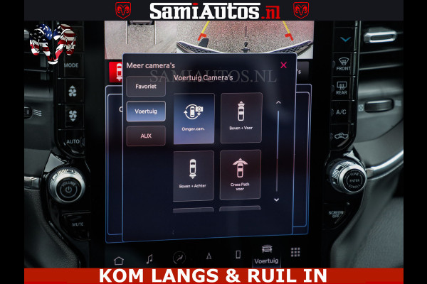 Dodge Ram HUD | 420PK | LUCHTVERING | PANO | PASSAGIERSSCHERM | BOM EN BOM VOL | Comfortabele Dubbele Cabine met Royale 5 Zitplaatsen | DODGE RAM PREMIUM LARAMIE EDITION | Voorraad Nr 2230 - 8765 | De specialist in Amerikaanse pick‑ups in Nederland en Europa.