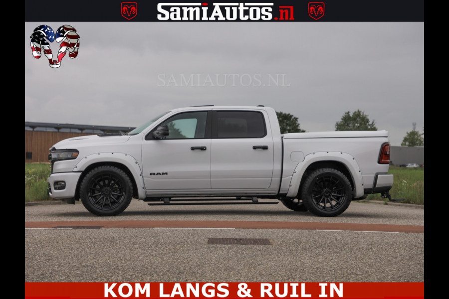 Dodge Ram HUD | 420PK | LUCHTVERING | PANO | PASSAGIERSSCHERM | BOM EN BOM VOL | Comfortabele Dubbele Cabine met Royale 5 Zitplaatsen | DODGE RAM PREMIUM LARAMIE EDITION | Voorraad Nr 2230 - 8765 | De specialist in Amerikaanse pick‑ups in Nederland en Europa.