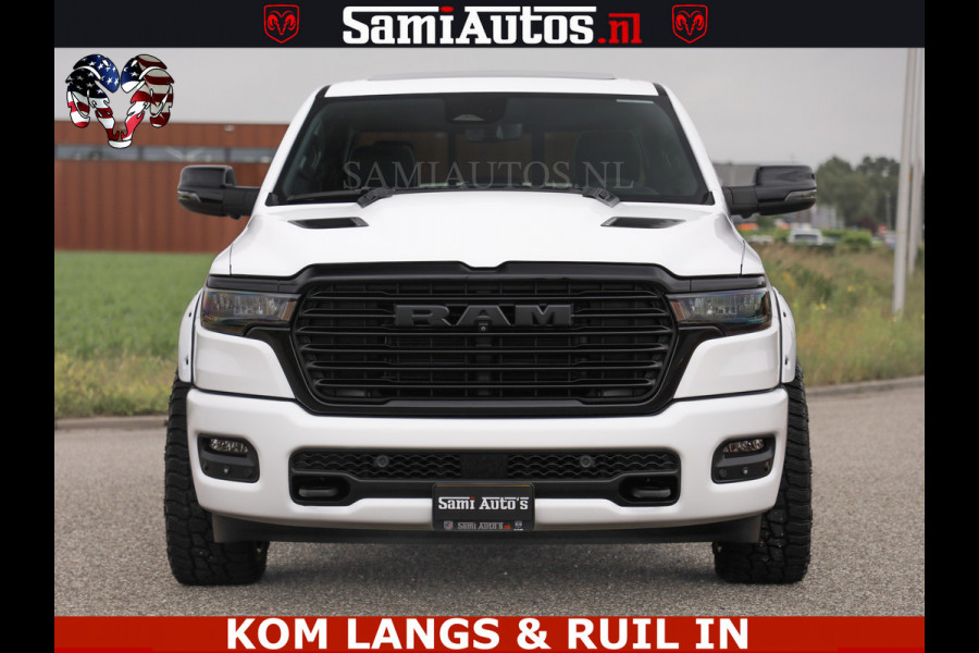 Dodge Ram HUD | 420PK | LUCHTVERING | PANO | PASSAGIERSSCHERM | BOM EN BOM VOL | Comfortabele Dubbele Cabine met Royale 5 Zitplaatsen | DODGE RAM PREMIUM LARAMIE EDITION | Voorraad Nr 2230 - 8765 | De specialist in Amerikaanse pick‑ups in Nederland en Europa.