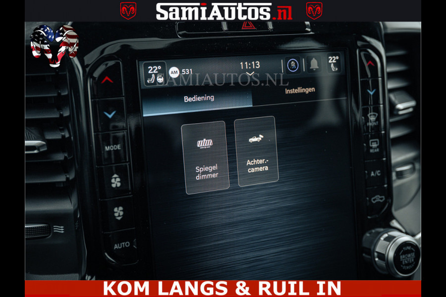 Dodge Ram SPORT | 5.7 V8 4x4 HEMI | PANORAMA DAK | GROOTSCHERM 12 INCH | LPG | Patriot Blue CREW CAB | DUBBELE CABINE | 5 PERSOONS | DC | VOORRAAD NR 2555 - 3325 | De specialist in Amerikaanse pick‑ups in Nederland en Europa.