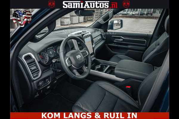 Dodge Ram SPORT | 5.7 V8 4x4 HEMI | PANORAMA DAK | GROOTSCHERM 12 INCH | LPG | Patriot Blue CREW CAB | DUBBELE CABINE | 5 PERSOONS | DC | VOORRAAD NR 2555 - 3325 | De specialist in Amerikaanse pick‑ups in Nederland en Europa.