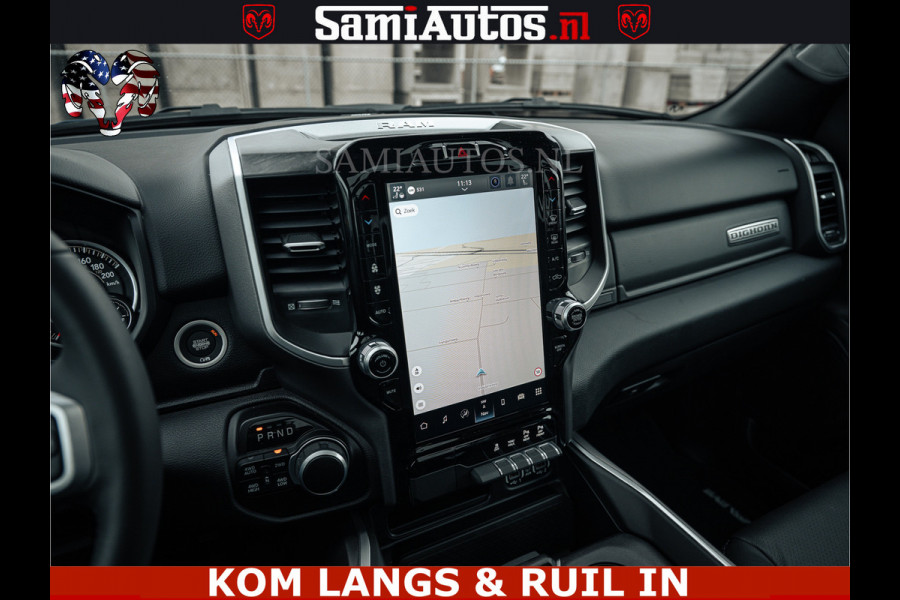 Dodge Ram SPORT | 5.7 V8 4x4 HEMI | PANORAMA DAK | GROOTSCHERM 12 INCH | LPG | Patriot Blue CREW CAB | DUBBELE CABINE | 5 PERSOONS | DC | VOORRAAD NR 2555 - 3325 | De specialist in Amerikaanse pick‑ups in Nederland en Europa.