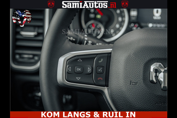 Dodge Ram SPORT | 5.7 V8 4x4 HEMI | PANORAMA DAK | GROOTSCHERM 12 INCH | LPG | Patriot Blue CREW CAB | DUBBELE CABINE | 5 PERSOONS | DC | VOORRAAD NR 2555 - 3325 | De specialist in Amerikaanse pick‑ups in Nederland en Europa.