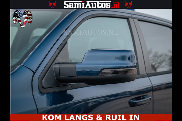 Dodge Ram SPORT | 5.7 V8 4x4 HEMI | PANORAMA DAK | GROOTSCHERM 12 INCH | LPG | Patriot Blue CREW CAB | DUBBELE CABINE | 5 PERSOONS | DC | VOORRAAD NR 2555 - 3325 | De specialist in Amerikaanse pick‑ups in Nederland en Europa.