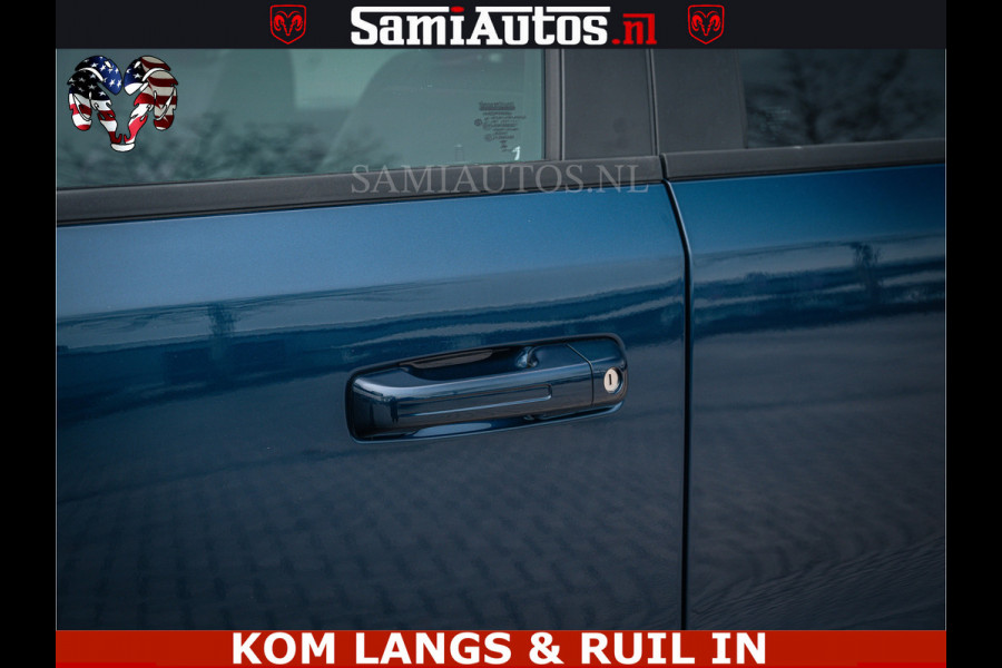 Dodge Ram SPORT | 5.7 V8 4x4 HEMI | PANORAMA DAK | GROOTSCHERM 12 INCH | LPG | Patriot Blue CREW CAB | DUBBELE CABINE | 5 PERSOONS | DC | VOORRAAD NR 2555 - 3325 | De specialist in Amerikaanse pick‑ups in Nederland en Europa.