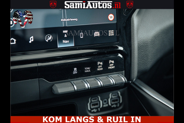 Dodge Ram SPORT | 5.7 V8 4x4 HEMI | PANORAMA DAK | GROOTSCHERM 12 INCH | LPG | Patriot Blue CREW CAB | DUBBELE CABINE | 5 PERSOONS | DC | VOORRAAD NR 2555 - 3325 | De specialist in Amerikaanse pick‑ups in Nederland en Europa.