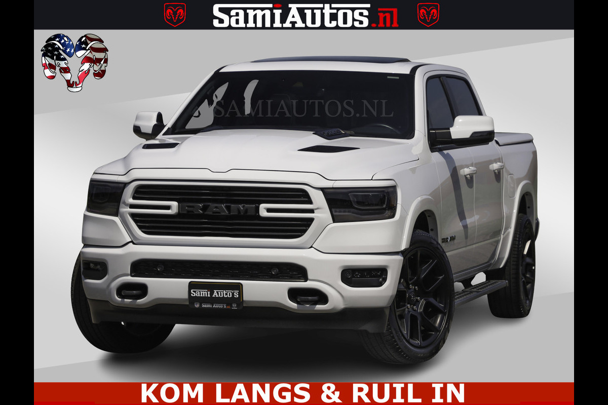 Dodge Ram SPORT V8 5.7 402PK | Krachtige Hemi | Panorama Dak | 12' Scherm Comfortabele Dubbele Cabine met Royale 5 Zitplaatsen | NIEUW EN BPM vrij | Nu Leverbaar uit Voorraad | Nr 2529 - 1277 | De specialist in Amerikaanse pick‑ups in Nederland en Europa.