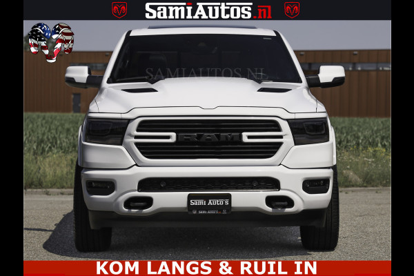 Dodge Ram SPORT V8 5.7 402PK | Krachtige Hemi | Panorama Dak | 12' Scherm Comfortabele Dubbele Cabine met Royale 5 Zitplaatsen | NIEUW EN BPM vrij | Nu Leverbaar uit Voorraad | Nr 2529 - 1277 | De specialist in Amerikaanse pick‑ups in Nederland en Europa.