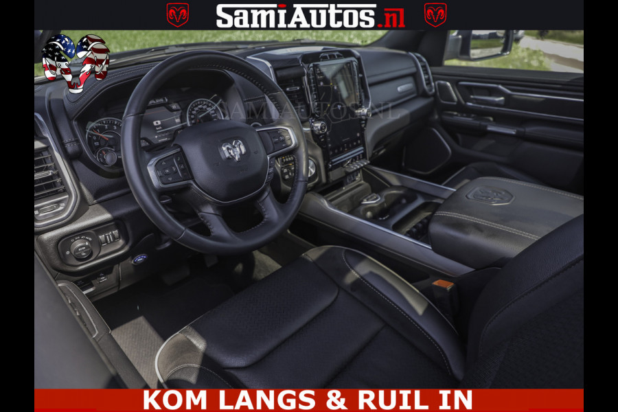 Dodge Ram SPORT V8 5.7 402PK | Krachtige Hemi | Panorama Dak | 12' Scherm Comfortabele Dubbele Cabine met Royale 5 Zitplaatsen | NIEUW EN BPM vrij | Nu Leverbaar uit Voorraad | Nr 2529 - 1277 | De specialist in Amerikaanse pick‑ups in Nederland en Europa.