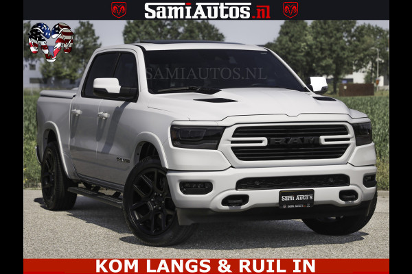 Dodge Ram SPORT V8 5.7 402PK | Krachtige Hemi | Panorama Dak | 12' Scherm Comfortabele Dubbele Cabine met Royale 5 Zitplaatsen | NIEUW EN BPM vrij | Nu Leverbaar uit Voorraad | Nr 2529 - 1277 | De specialist in Amerikaanse pick‑ups in Nederland en Europa.