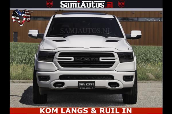 Dodge Ram SPORT V8 5.7 402PK | Krachtige Hemi | Panorama Dak | 12' Scherm Comfortabele Dubbele Cabine met Royale 5 Zitplaatsen | NIEUW EN BPM vrij | Nu Leverbaar uit Voorraad | Nr 2529 - 1277 | De specialist in Amerikaanse pick‑ups in Nederland en Europa.
