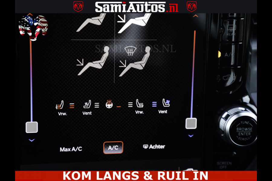 Dodge Ram SPORT V8 5.7 402PK | Krachtige Hemi | Panorama Dak | 12' Scherm Comfortabele Dubbele Cabine met Royale 5 Zitplaatsen | NIEUW EN BPM vrij | Nu Leverbaar uit Voorraad | Nr 2529 - 1277 | De specialist in Amerikaanse pick‑ups in Nederland en Europa.