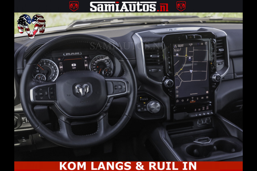 Dodge Ram SPORT V8 5.7 402PK | Krachtige Hemi | Panorama Dak | 12' Scherm Comfortabele Dubbele Cabine met Royale 5 Zitplaatsen | NIEUW EN BPM vrij | Nu Leverbaar uit Voorraad | Nr 2529 - 1277 | De specialist in Amerikaanse pick‑ups in Nederland en Europa.