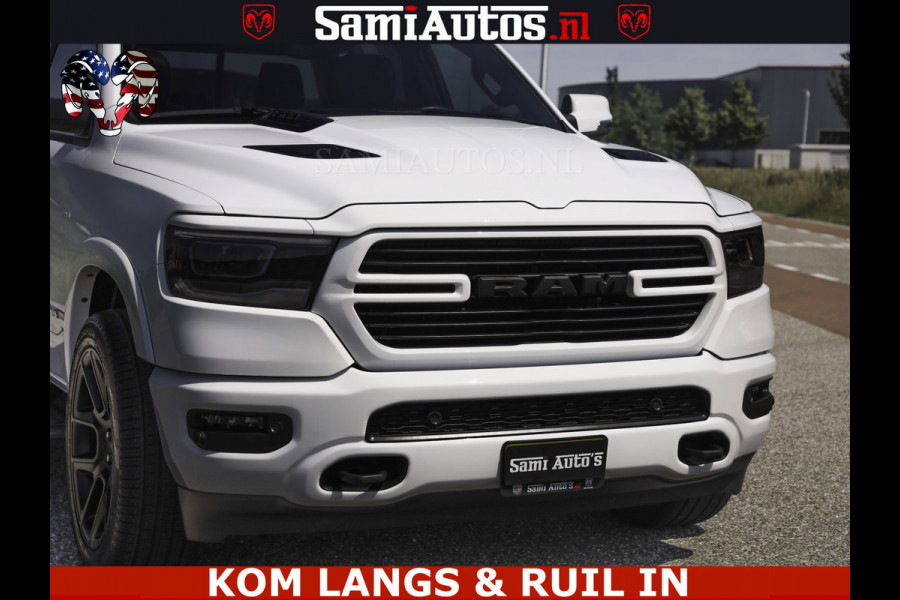 Dodge Ram SPORT V8 5.7 402PK | Krachtige Hemi | Panorama Dak | 12' Scherm Comfortabele Dubbele Cabine met Royale 5 Zitplaatsen | NIEUW EN BPM vrij | Nu Leverbaar uit Voorraad | Nr 2529 - 1277 | De specialist in Amerikaanse pick‑ups in Nederland en Europa.