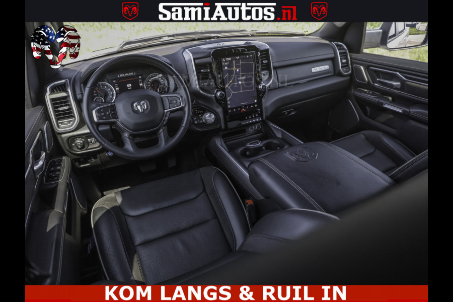 Dodge Ram SPORT V8 5.7 402PK | Krachtige Hemi | Panorama Dak | 12' Scherm Comfortabele Dubbele Cabine met Royale 5 Zitplaatsen | NIEUW EN BPM vrij | Nu Leverbaar uit Voorraad | Nr 2529 - 1277 | De specialist in Amerikaanse pick‑ups in Nederland en Europa.