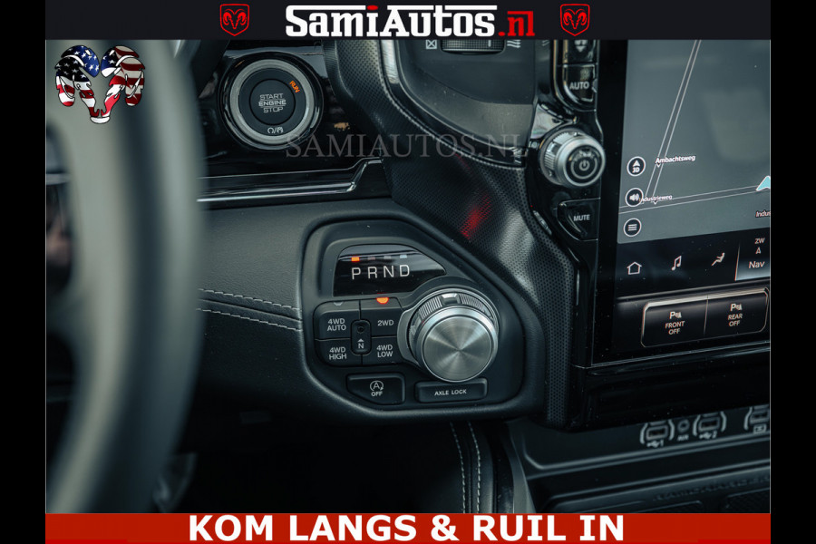 Dodge Ram Limited Night H.O 540HP 706Nm | Massage + Full Option | De Meest Luxe en Volle Pick-Up in zijn Klasse | Comfortabele Dubbele Cabine met Royale 5 Zitplaatsen | BPM vrij | Nu Leverbaar uit Voorraad | Voorraad Nr 2328 -  5157 | De specialist in Amerikaanse pick‑ups in Nederland en Europa.