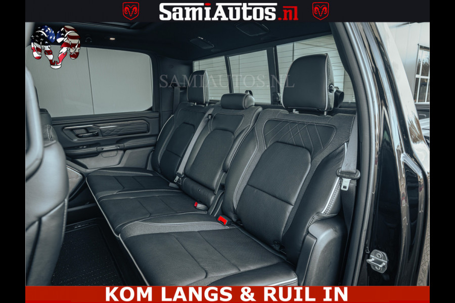 Dodge Ram Limited Night H.O 540HP 706Nm | Massage + Full Option | De Meest Luxe en Volle Pick-Up in zijn Klasse | Comfortabele Dubbele Cabine met Royale 5 Zitplaatsen | BPM vrij | Nu Leverbaar uit Voorraad | Voorraad Nr 2328 -  5157 | De specialist in Amerikaanse pick‑ups in Nederland en Europa.