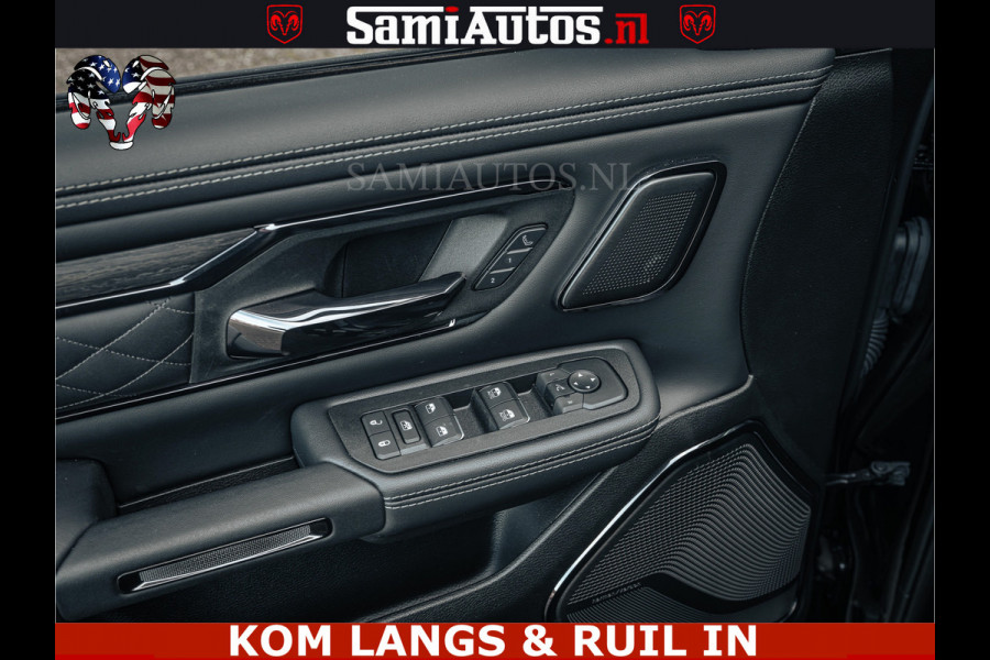 Dodge Ram Limited Night H.O 540HP 706Nm | Massage + Full Option | De Meest Luxe en Volle Pick-Up in zijn Klasse | Comfortabele Dubbele Cabine met Royale 5 Zitplaatsen | BPM vrij | Nu Leverbaar uit Voorraad | Voorraad Nr 2328 -  5157 | De specialist in Amerikaanse pick‑ups in Nederland en Europa.