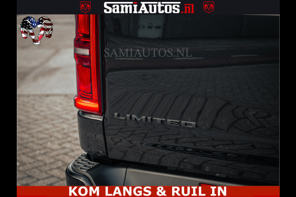 Dodge Ram Limited Night H.O 540HP 706Nm | Massage + Full Option | De Meest Luxe en Volle Pick-Up in zijn Klasse | Comfortabele Dubbele Cabine met Royale 5 Zitplaatsen | BPM vrij | Nu Leverbaar uit Voorraad | Voorraad Nr 2328 -  5157 | De specialist in Amerikaanse pick‑ups in Nederland en Europa.
