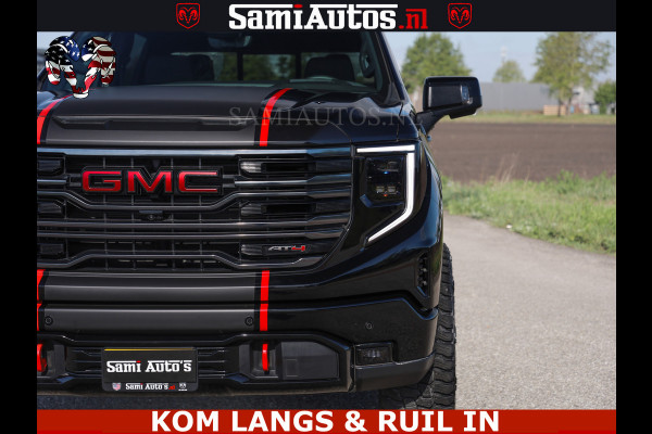 GMC Sierra AT4 6.2 V8 4X4 | VIRTUAL COCKPIT | LPG | HUD | BOM VOL | DC | RAM DEALER NEDERLAND | Dubbele Cabine met Royale 5 Zitplaatsen | BPM vrij | Nu Leverbaar uit Voorraad | Voorraad Nr 261530 | | De specialist in Amerikaanse pick‑ups in Nederland en Europa.