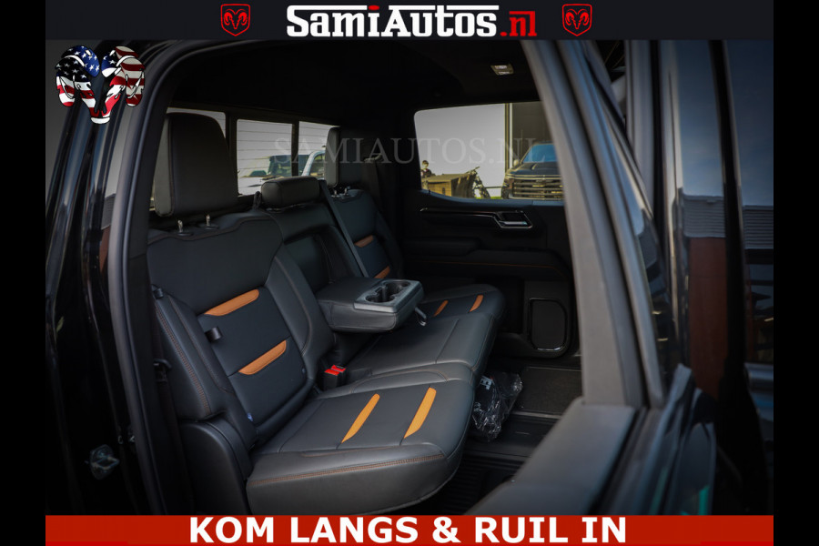 GMC Sierra AT4 6.2 V8 4X4 | VIRTUAL COCKPIT | LPG | HUD | BOM VOL | DC | RAM DEALER NEDERLAND | Dubbele Cabine met Royale 5 Zitplaatsen | BPM vrij | Nu Leverbaar uit Voorraad | Voorraad Nr 261530 | | De specialist in Amerikaanse pick‑ups in Nederland en Europa.