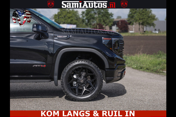 GMC Sierra AT4 6.2 V8 4X4 | VIRTUAL COCKPIT | LPG | HUD | BOM VOL | DC | RAM DEALER NEDERLAND | Dubbele Cabine met Royale 5 Zitplaatsen | BPM vrij | Nu Leverbaar uit Voorraad | Voorraad Nr 261530 | | De specialist in Amerikaanse pick‑ups in Nederland en Europa.