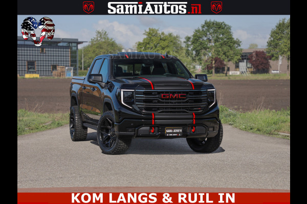 GMC Sierra AT4 6.2 V8 4X4 | VIRTUAL COCKPIT | LPG | HUD | BOM VOL | DC | RAM DEALER NEDERLAND | Dubbele Cabine met Royale 5 Zitplaatsen | BPM vrij | Nu Leverbaar uit Voorraad | Voorraad Nr 261530 | | De specialist in Amerikaanse pick‑ups in Nederland en Europa.