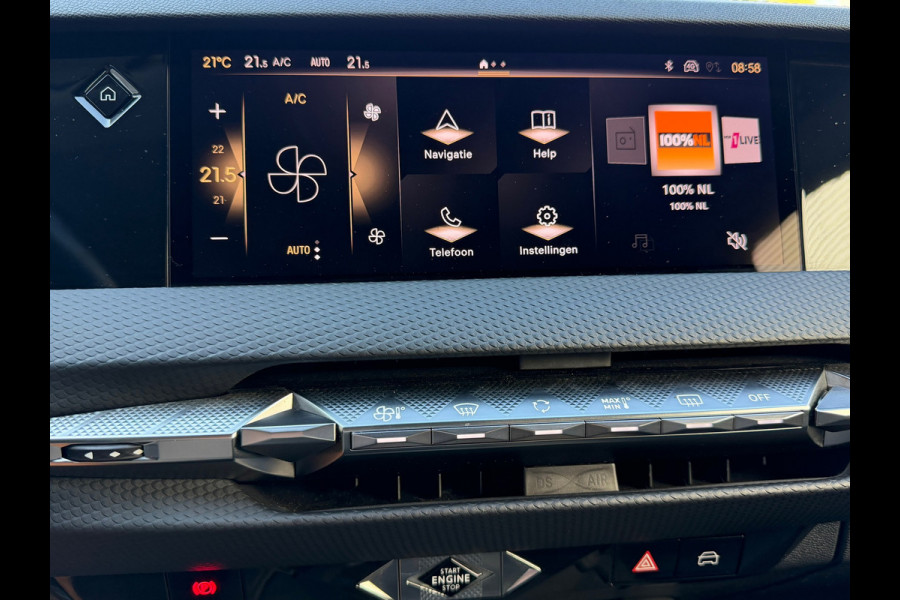 DS DS 4 E-Tense Performance Line PHEV 225 Pk | Navigatie | Cruise | 360 Camera | Clima | Side assist | KeyLess | 19" Lichtmetaal.