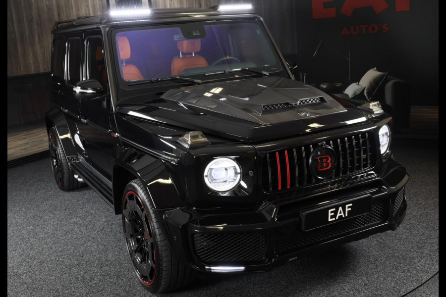 Mercedes-Benz G-Klasse 63 Edition 1 BRABUS UITVOERING / Mat Zwart / Acc / Dode Hoek / Leder / Open Dak / 360 Camera / 24 Inch