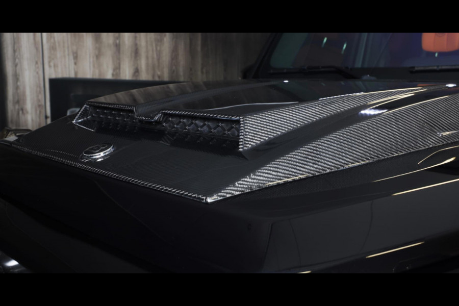 Mercedes-Benz G-Klasse 63 Edition 1 BRABUS UITVOERING / Mat Zwart / Acc / Dode Hoek / Leder / Open Dak / 360 Camera / 24 Inch